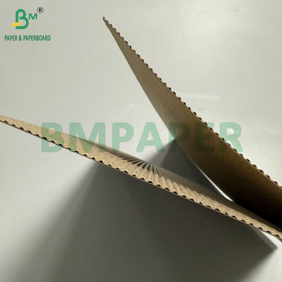 90gsm + 90gsm 2 Ply Brown Corrugated Paper Rolls 100cm X 50m Multi-Purpose Single-Faced Roll