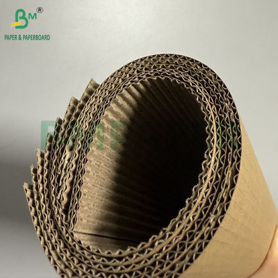 90gsm + 90gsm 2 Ply Brown Corrugated Paper Rolls 100cm X 50m Multi-Purpose Single-Faced Roll