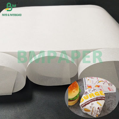 38gsm 40gsm Papier Parchemin Greaseproof Hamburger Wrapping Paper