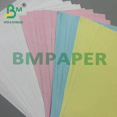 60g Colorful Carbonless Copy Paper Sheets 100% Virgin Wood Pulp NCR