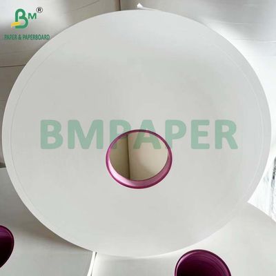 34mm X 6000m White MG Paper Roll 25g 26g For Wrapping Plastic Straws