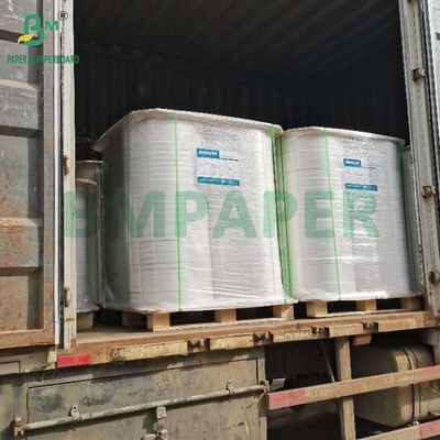 34mm X 6000m White MG Paper Roll 25g 26g For Wrapping Plastic Straws