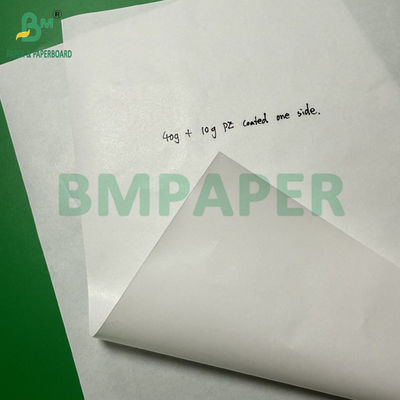 1 Side PE Coated Paper White Kraft Paper 40g + 10g Size 36 X 25 Inches