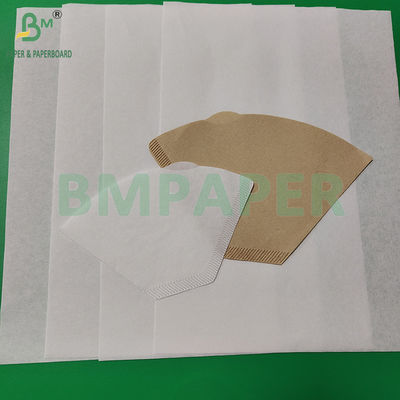 50gsm 328mm White And Brown Food Grade Coffee Filter Residue Paper Roll