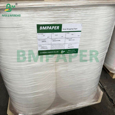 28gsm White Straw Wrapping Paper 22mm 25mm 28mm 33mm 35mm 50mm X 7000m