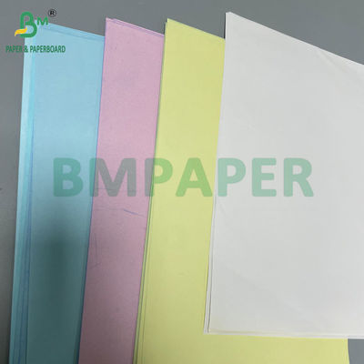 White CB Yellow CF 75grs 78grs Blank Carbonless NCR Paper 8.5&quot;X 14&quot; Black Image