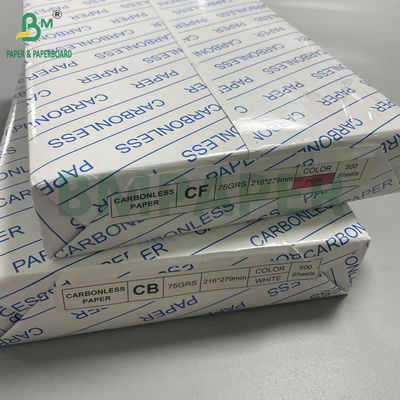 20 Pound Blank NCR Carbon Less Copy Paper 8.5&quot; x 11&quot; for Digital Printers
