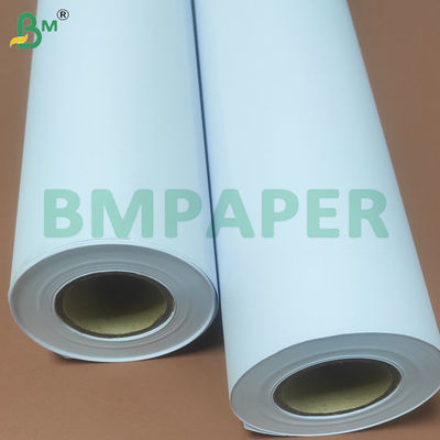 High Stiffness 2/3 Inch Core Size White CAD Plotter Printing Paper Rolls