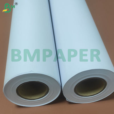 High Stiffness 2/3 Inch Core Size White CAD Plotter Printing Paper Rolls