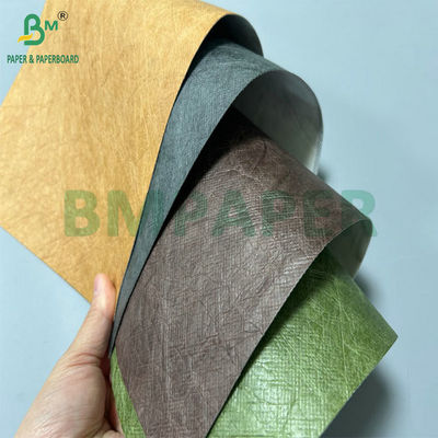 147cm Reel Width 0.55mm Sewable PU Tyvek Paper For Women Bags