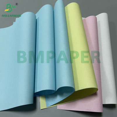 75gr 21.6 x 27.9cm NCR Carbonless Paper With CFB Pink Blue Yellow