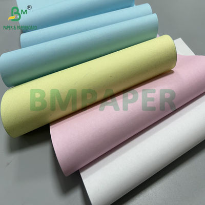 75gr 21.6 x 27.9cm NCR Carbonless Paper With CFB Pink Blue Yellow