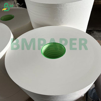 Custom Logo Printed Biodegradable 28gsm White Food-Grade Straw Wrap Paper For Individual Drinking Straw Packaging
