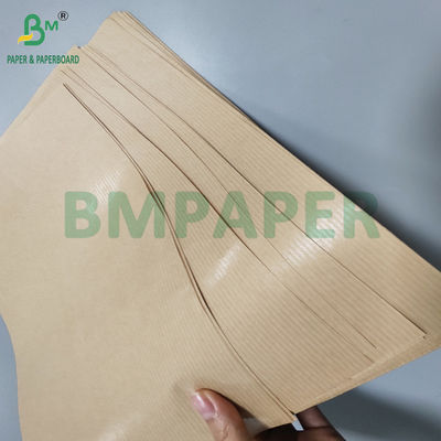 60gsm Ribbed Brown Craft Paper For Gift Wrapping Tear Resistant 70 X 100cm