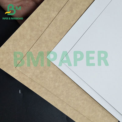 300gsm one side White Brown Back Disposable Bakeable Kraft Bread Pans Board 0.45mm