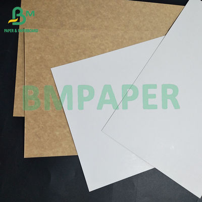 300gsm one side White Brown Back Disposable Bakeable Kraft Bread Pans Board 0.45mm