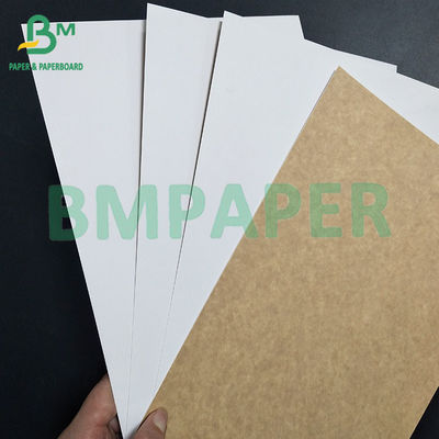 300gsm one side White Brown Back Disposable Bakeable Kraft Bread Pans Board 0.45mm