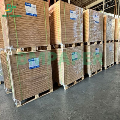 300gsm one side White Brown Back Disposable Bakeable Kraft Bread Pans Board 0.45mm