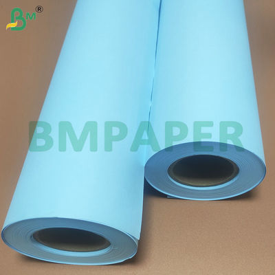 2 Inch Core Size Clear Image Double Side Blue Plotter Paper Rolls