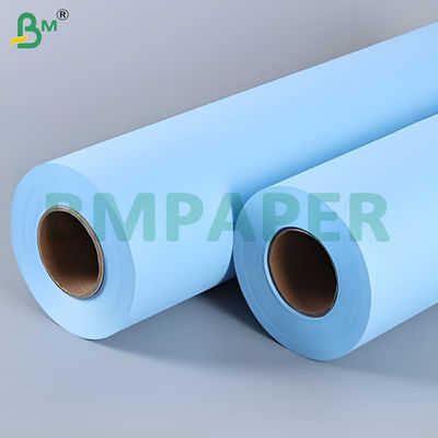 2 Inch Core Size Clear Image Double Side Blue Plotter Paper Rolls