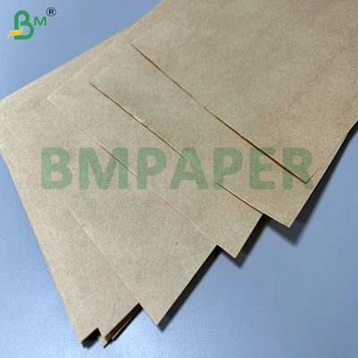 Expansible 80gsm 90gsm Brown Stretch Kraft Paper For Flour Package Bgas 800mm 900mm