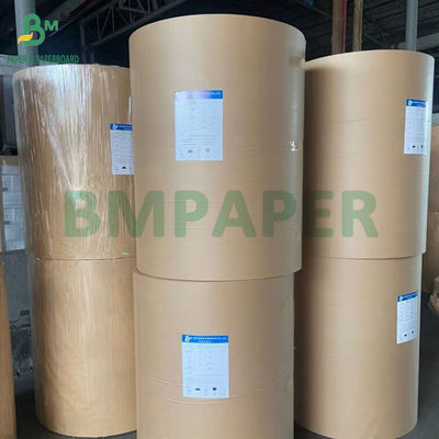 40GSM 50GSM 60GSM Stripped Ribbed Brown Kraft Paper Reels 750MM 1000MM