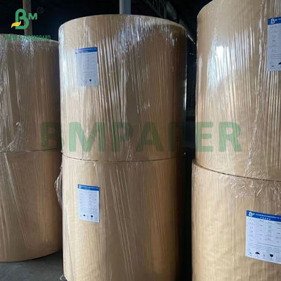 40GSM 50GSM 60GSM Stripped Ribbed Brown Kraft Paper Reels 750MM 1000MM