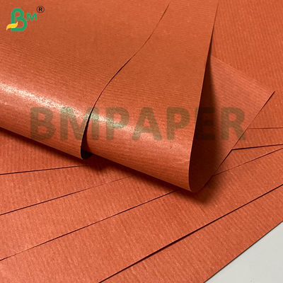 43gsm Flexible Breathable Red Striped Kraft Paper Roll 750mm 800mm For Gift Wrapping