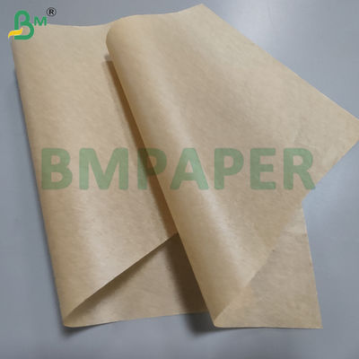 35gsm 38gsm Brown Double Side Silicone Oil Paper For Barbecue 24 x 36 inches