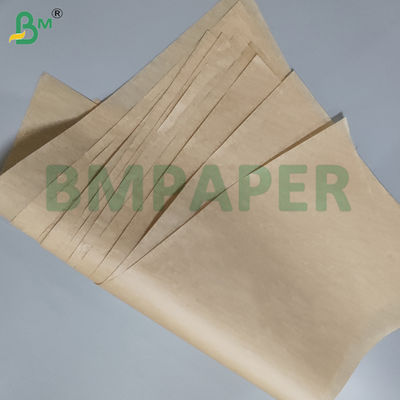 35gsm 38gsm Brown Double Side Silicone Oil Paper For Barbecue 24 x 36 inches