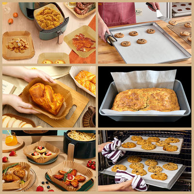 Air Fryer Paper Liner Paper Unbleached and Bleached Parchment Paper For Microwave