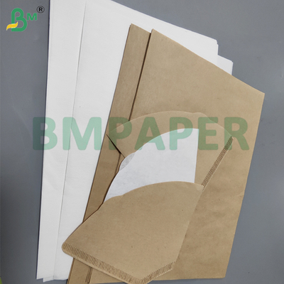 50gsm White and Brown Coffee Filter Paper For Drip Coffeemaker Tasteless