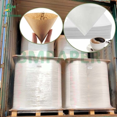 Food Grade Bleached Unbleached 40GSM 50GSM Coffee Filter Paper Roll 1200mm