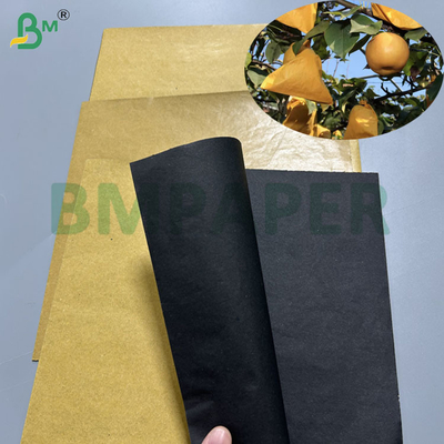 56gsm 370mm 380mm Roll Brown Fruit Bag Paper For Mango Protective