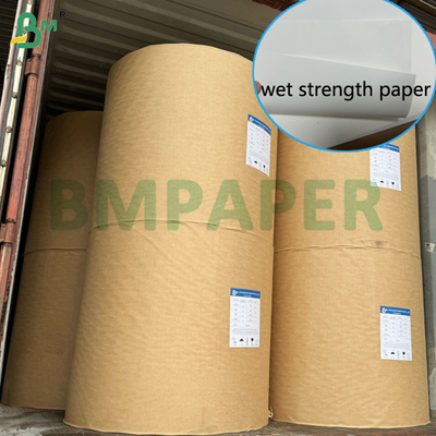 61cm Width  68gsm 70gsm High Wet Strength paper For Drinking Bottle Labels
