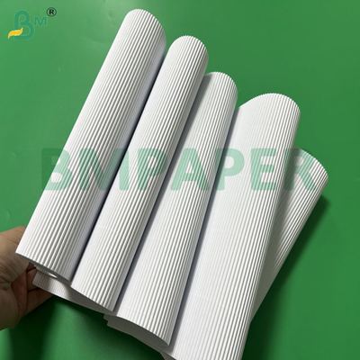 1.1mm  White Single Face F Flute Corrugated Paper For Package Carton 787 x 1092mm