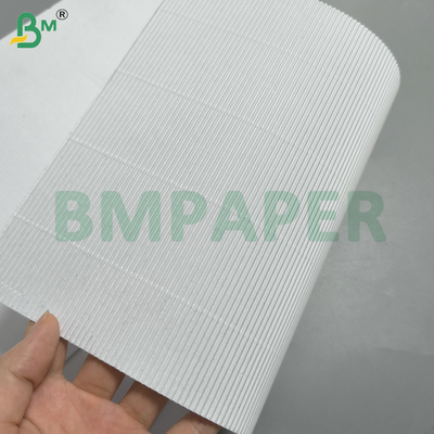 Single - Face Corrugated Paper White Color For Packaging Cushioning