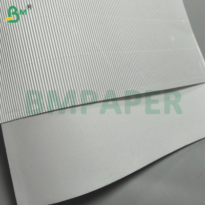 Single - Face Corrugated Paper White Color For Packaging Cushioning