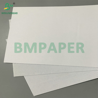 Food Grade Single-layer White Corrugated Board 100g + 100g E F Flute For Piza Box