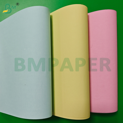 75gsm 80gsm White Pink Green Yellow Clear Image NCR Paper Rolls