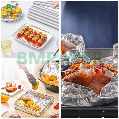 Heat Retention 49GSM 56GSM Food Safe Aluminum Foil Hamburger Wrap Paper