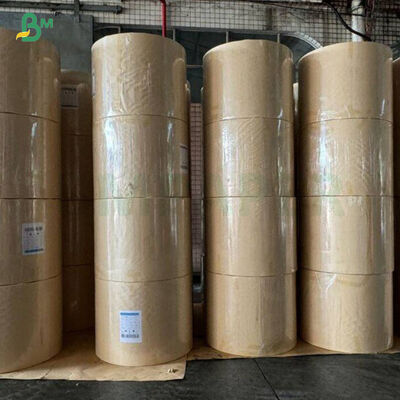 250gsm Unbleahed PE Coated  Bamboo Kraft Paper For Paper Cup