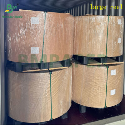 70gsm 80gsm Coating MG Ribbed Kraft Paper For Food Bags 40cm 50cm Reel