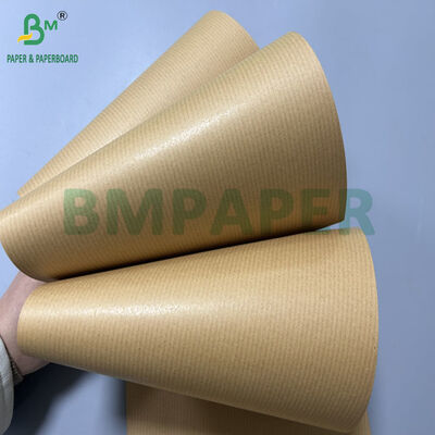 70gsm 80gsm Coating MG Ribbed Kraft Paper For Food Bags 40cm 50cm Reel