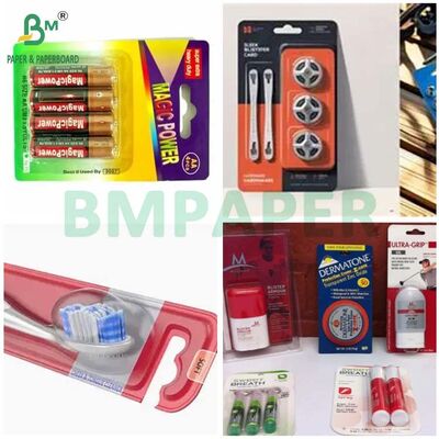 350g 400g 425g Good Printing White Blister Cardboard for Packing Toothbrushes