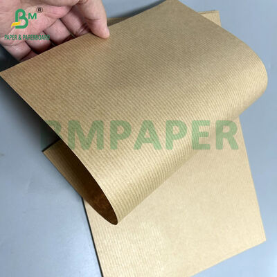 60gsm Coating MG Ribbed Kraft Paper For Flowers Wrapping 7kg x 75cm roll