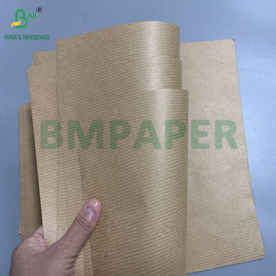 60gsm Coating MG Ribbed Kraft Paper For Flowers Wrapping 7kg x 75cm roll