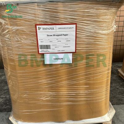 28gram Food Grade Craft Paper Slitted Reel 29mm 32mm for Straw Wrapping