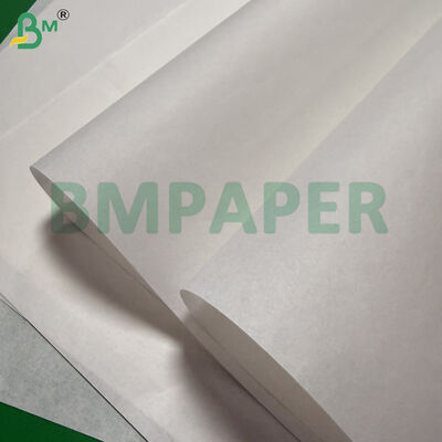 50gsm White Glassine Paper Roll For Producing Fried Food Packaging 500mm Wide