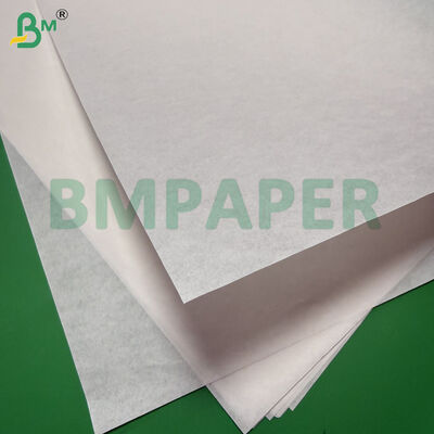 50gsm White Glassine Paper Roll For Producing Fried Food Packaging 500mm Wide